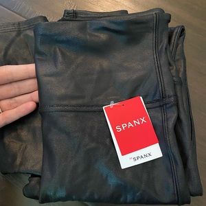 Spanx faux leather leggings (sold on Mercari)